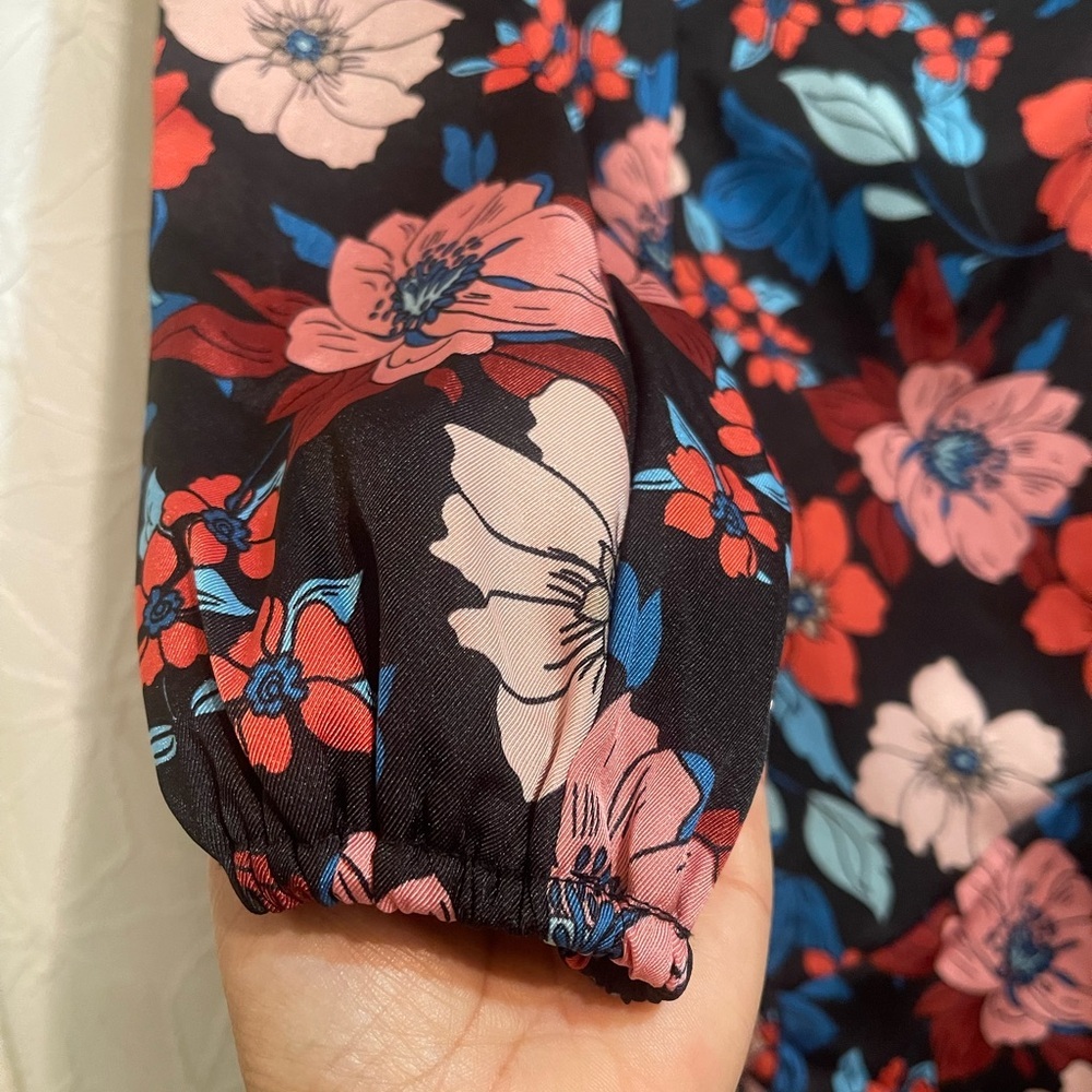 City Studio Black Floral Long Sleeve Dress - Picture 6 of 15
